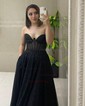 Ball Gown Strapless Tulle Prom Dresses With Ruched
