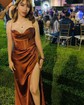 Mermaid Cowl Neck Satin Corset Prom Dresses With Ruched