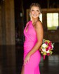 Mermaid One Shoulder Stretch Crepe Cut Out Prom Dresses With Ruched