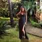 Sheath/Column Cowl Neck Glitter Corset Prom Dresses With Ruched