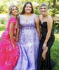 Sheath/Column Off-the-shoulder Sequin Tiered Prom Dresses