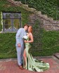 Mermaid Strapless Satin Cut Out Prom Dresses With Ruched
