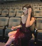 Sheath/Column V-neck Sparkly Sequin Prom Dresses With Feather