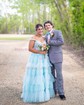 Ball Gown Off-the-shoulder Tulle Tiered Prom Dresses With Appliques