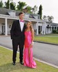 Mermaid Square Neck Satin Corset Prom Dresses With Ruched
