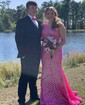 Mermaid One Shoulder Sparkly Sequin Prom Dresses
