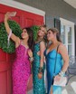 Sheath/Column V-neck Sparkly Sequin Prom Dresses