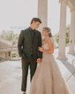 Ball Gown Sweetheart Tulle Ruffle Prom Dresses With Ruched
