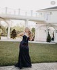 Mermaid V-neck Sparkly Velvet Sequin Prom Dresses