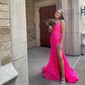 Mermaid V-neck Sparkly Sequin Prom Dresses