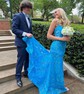 Mermaid V-neck Sparkly Sequin Prom Dresses