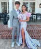 Mermaid Off-the-shoulder Sparkly Sequin Prom Dresses With Feather