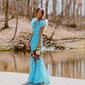 Mermaid Off-the-shoulder Sparkly Sequin Prom Dresses With Feather