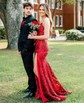 Mermaid V-neck Sparkly Sequin Prom Dresses