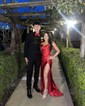 Sheath/Column Sweetheart Satin Corset Prom Dresses With Ruched