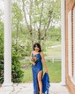 Sheath/Column V-neck Sparkly Sequin Prom Dresses
