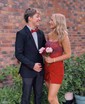 Corset Bodycon Satin Beaded Homecoming Dresses