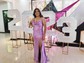 Sheath/Column Cowl Neck Satin Prom Dresses With Ruched
