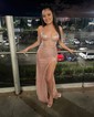 Mermaid Strapless Sparkly Sequin Prom Dresses With Ruched