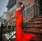Mermaid V-neck Jersey Corset Beaded Prom Dresses