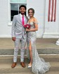 Mermaid Off-the-shoulder Sparkly Sequin Prom Dresses With Appliques