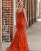 Mermaid Off-the-shoulder Sparkly Sequin Prom Dresses With Appliques