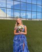 Ball Gown Off-the-shoulder Sequin Tiered Prom Dresses