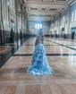 Ball Gown Off-the-shoulder Sequin Tiered Prom Dresses
