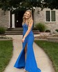 Black Mermaid V-neck Jersey Beaded Prom Dresses