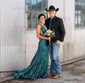 Mermaid V-neck Backless Sparkly Sequin Prom Dresses