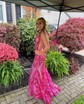 Mermaid V-neck Backless Sparkly Sequin Prom Dresses
