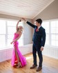 Sheath/Column Sweetheart Satin Corset Prom Dresses With Ruched