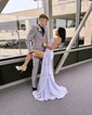 Mermaid Sweetheart Satin Corset Prom Dresses With Beading
