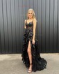 Ball Gown Off-the-shoulder Sequin Tiered Prom Dresses
