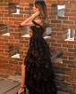 Ball Gown Off-the-shoulder Sequin Tiered Prom Dresses