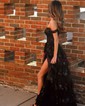 Ball Gown Off-the-shoulder Sequin Tiered Prom Dresses