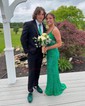 Sheath/Column V-neck Sparkly Sequin Prom Dresses