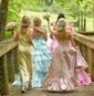 Ball Gown V-neck Tulle Ruffle Tiered Prom Dresses With Bow