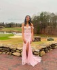 Mermaid Off-the-shoulder Sparkly Sequin Prom Dresses With Appliques