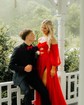 Ball Gown Off-the-shoulder Chiffon Pleated Prom Dresses With Puff Sleeve