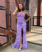 Mermaid Sweetheart Tulle 3D Floral Prom Dresses With Long Sleeves
