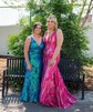 Mermaid V-neck Backless Sparkly Sequin Prom Dresses