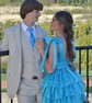 Unique Fuchsia Skater Organza Tiered Homecoming Dresses