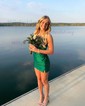 Corset Bodycon Satin Beaded Homecoming Dresses