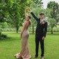 Black Mermaid V-neck Jersey Beaded Prom Dresses