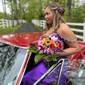 Mermaid Off-the-shoulder Ruched Satin Prom Dresses With Beading
