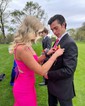 Mermaid V-neck Stretch Crepe Prom Dresses With Ruched