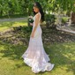 Mermaid V-neck Backless Sparkly Sequin Prom Dresses