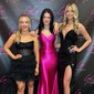 Sheath/Column V-neck Sparkly Sequin Prom Dresses