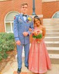 Ball Gown One Shoulder Sparkly Sequin Prom Dresses With Ruched